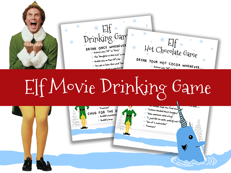Elf Movie Drinking Game and Kid’s Hot Chocolate Game