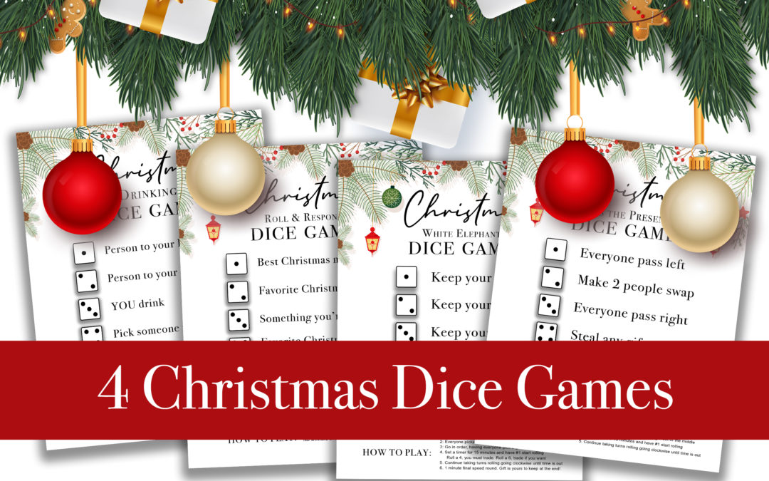 4 Christmas Dice Games Holiday Activities For Virtual and Family Fun