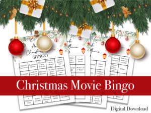 christmas movie bingo